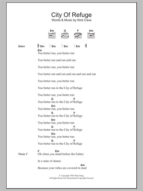 City of Refuge Lyrics .